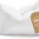 BHZ 12x20 Pillow Inserts Set of 2, Down Feather Alternative Lumber Pillow Inserts, Decorative Soft Rectangle White Throw Pillows Insert for Couch Bed Dorm Sofa with Breathable Cover