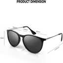 FIMOSON Night Vision Glasses for Women Men, Polarized Trendy Yellow Lens Glasses for Night Driving, UV400 Protection (A07 Black/Pink/Leopard/ Multicoloured Lens)