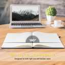 Blank Notebook, Hardcover Sketch Book, 8.5" x 11" Large Blank Journal, No Bleed Thick Paper Sketchbook for Drawing, Unlined Notebook Journal for Women Men, A4 Leather Sketchbook, Lay Flat, Yellow