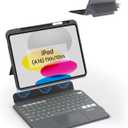 EIP Magnetix Keyboard Case for iPad (A16) 11th/10th Generation (2025/2022), with Patented Stylus Shortcuts, Protective, Adjustable Hinge Stand, Detachable Case, 7 Color Backlight
