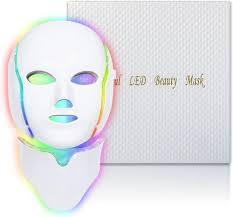Red Light Mask for Face, 7 Custom Modes with Infrared, 850nm Infrared & Red Light Masks, Portable with Timer for Home Use