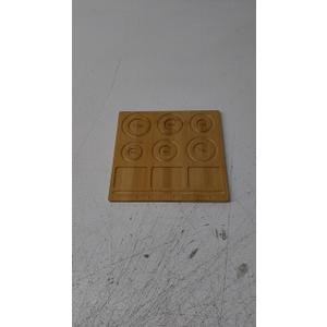 Bracelet Design Board Jewelry Crafting Wooden Bead with 6 Grooves Precise Scale Heavy Duty Rectangle Bamboo Making Tool for DIY Crafts Burlywood