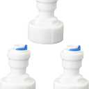 3/4" Female Thread Straight to 1/4" OD Push-to-Connect, RO Water Filter Hose Connector, Pre-Purifier & Water Purifier Plastic Adapter (3-Pack)