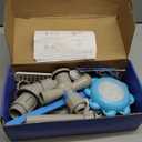 Pool Fountain with Lights for Above Ground/Inground Pools,XJUGEZ Upgraded Triple Spray 360 Adjustable Sprinkler with 10W Underwater LED Lights APP Control IP68 Waterproof 40FT Cord for Party Cooling