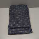 MIULEE Navy Blue Linen Table Cloth Rectangle Tablecloth Waterproof Spillproof Cross-Star Textured Table Cloth, Decorative Rustic Farmhouse Style for Dining/Party/Buffet/Wedding, 60x102 Inch