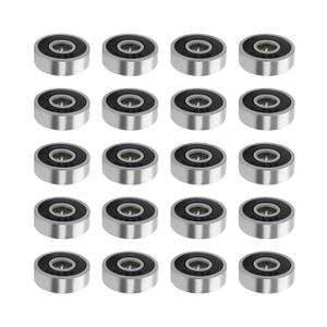 2 x Othmro 20Pcs 626-2RS Deep Groove Ball Bearings, Double Plastic Sealed Bearings, Carbon Steel Roller Guide Bearing 0.24x0.75x0.24inch for Dental Equipment Skateboards Ship Rudder Shafts Scooters