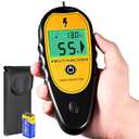 Electric Fence Tester, Digital Electric Fence Tester and Fault Finder, 200V to 15,000V Pulse Voltage Checker Meter, Backlit LCD Display, Beep Alarm