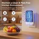 6 Pack Upgraded Bug Zapper Indoor Plug in Mosquito Zapper Indoor Fruit Fly Trap for Moths and Small Insect Baby & Pet Safe Bug Light Mosquito Killer for Nursery & Bedroom Gnats Killer for Kitchen