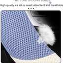 38cm Car Steering Wheel Cover, Universal 15 inch, Microfiber Breathable Ice Silk, Anti-Slip, Odorless, Easy to Install, Blue and White Contrast Design, Cute Cat for Girls, Ladies, Women