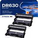 DR630 Drum Unit High Yield Compatible for Brother DR 630 DR-630 Replacement for HL-L2300D HL-L2320D HL-L2340DW HL-L2360DW HL-L2380DW MFC-L2700DW MFC-L2720DW DCP-L2520DW Printer (2 Pack, NOT Toner)