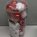 Joiedomi 24 Pcs 2.3 Red & White Christmas Ball Ornaments, Shatterproof Plastic Christmas Tree Ornaments, Hanging Decor for Wreath Garland Party Weddings Holidays