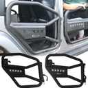 2 Rear Doors Set Off Road Compatible for 2007-2018 Jeep Wrangler JK,Fashion Design with Big Size Tube,Rear