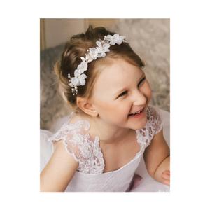 SWEETV Silver Flower Girl Headpiece for Wedding, Communion, Birthday Party - Princess Crystal Hair Accessories
