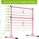 Dolibest Freestanding Ballet Bar, Height Adjustable Ballet Bar, Heavy Duty Dance Bar, with Non-Slip Rubber Pads, Enhanced Stability, Dance/Yoga/Fitness Stretching Bar, Ideal for Kids and Adults