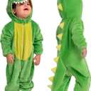 Spooktacular Creations Halloween Baby Dinosaur Costume, Unisex Dinosaur Jumpsuit for Halloween Cosplay Costume Themed Party (18-24 Months, Green)