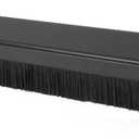 Uxcell Door Bottom Sweep H-Shape Aluminum Alloy Base with 0.6-inch Black Nylon Brush 39-inch x 1.4-inch