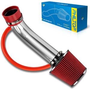PHILTOP Cold Air Intake Kit for INFINITI G35 2003-2006, FX35 2003-2006, for Nissan 350Z 2003-2006 3.5L V6 (Red)