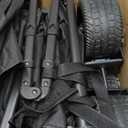 Collapsible Wagon Carts 570LBS Weight Capacity Foldable Beach Wagon with Big All-Terrain Wheels 330L Heavy Duty Utility Carts with Cup Holders for Camping, Garden, Sports, Grocery Black