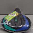 Oversized Bike Seat for Men & Women, Comfortable Gel Padded, Extra Wide Bicycle Seat Cushion Comfort, Replacement Saddle for Peloton, Stationary Exercise Bike, Mountain Bike, Cruiser, City Bike (Blue - Green)