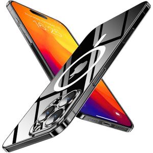 Magnetic Slim Designed for iPhone 16 Pro Max Case[Compatible with MagSafe],Thin Finish Skin Hard Back Case [Non Yellowing] Ultra Protective Fit Cover with Camera Protection 6.9 Inch (Clear)