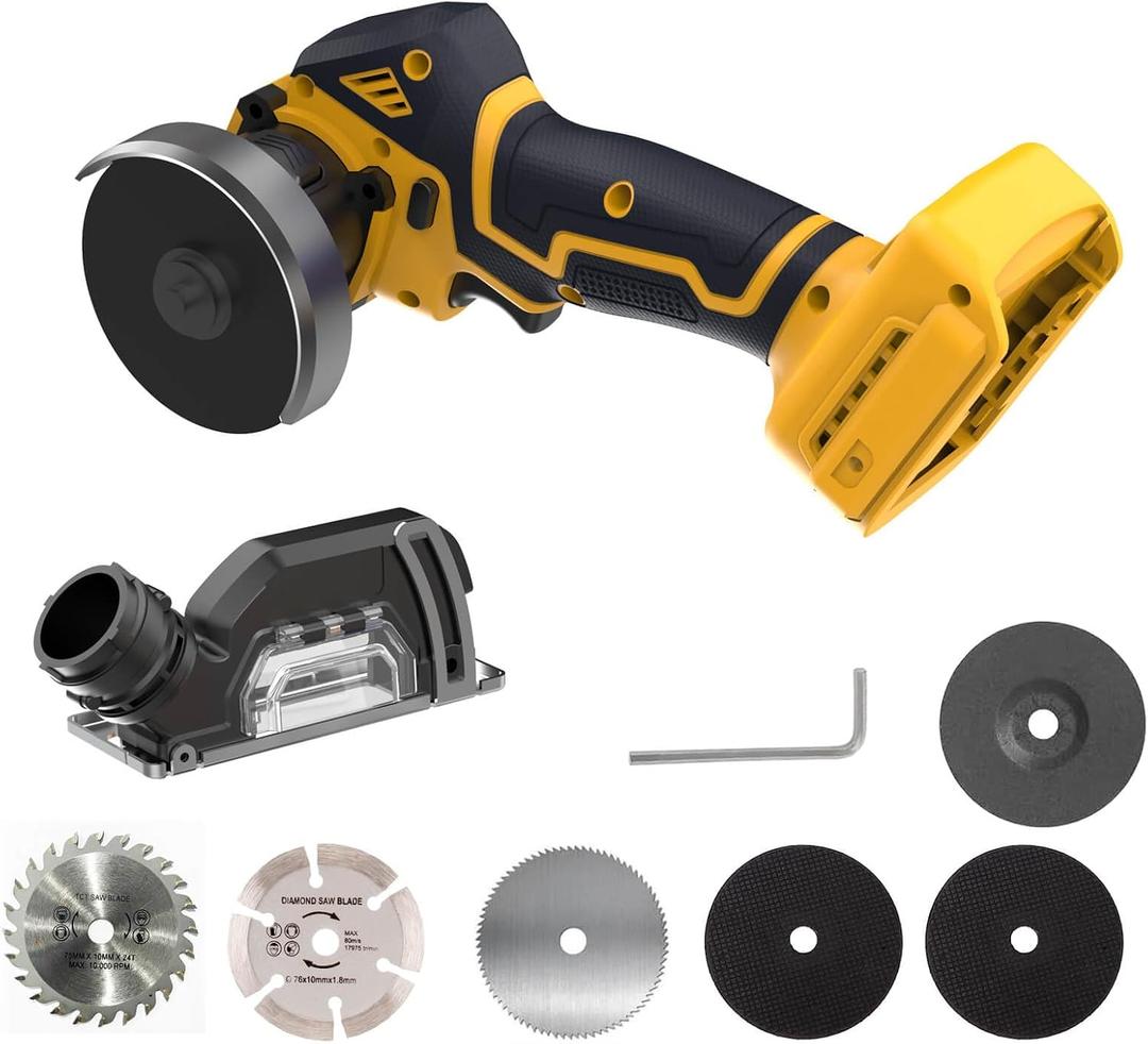 Cordless Cut Off Tool Compatible With DeWalt 20V MAX Battery Compact Rotorazer Saw Brushless with 3" Blades,19,000RPM for Metal/Wood/Tile/Plastic Cutting (NO Battery)