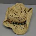 Cowboy Hat,Cowgirl Hat,Cowboy Hats for Women/Mens/Straw Wide with Shapeable Brim Western Cowboy Hat for Womens (One Size, Apricot Color)