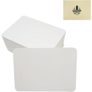 Moriquill 100 Sheets Watercolor Paper ATC Cards  300gsm Cold Press, Close to 2.5 x 3.5 in, Rounded Corners, Acid-Free, Textured Surface, for Painting, Journaling & Scrapbooking