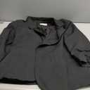 ELLEVEN Women's Ruched 3/4 Sleeve Blazers, Lightweight Slim Fit Jackets with Padded Shoulder for Business Casual, Size: Small