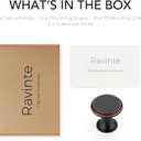 Ravinte 10 Pack Oil Rubbed Bronze Kitchen Cabinet Knobs, Solid Oil Rubbed Bronze Pulls Zinc Handles Simple Drawer Cabinet Hardware for Cupboard Drawer Knobs