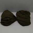 H.VERSAILTEX Stretch 2 Piece T Cushion Sofa Slipcovers Individually Sofa Cushion Covers for 3 Cushion Couch Sofa Seat Cushion Covers with Elastic Bands Featuring Thicker Jacquard Fabric, Olive