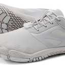 Grand Attack Barefoot Shoes Women Wide Toe Box Zero Drop Wrestling Weightlifting Gym Fitness Shoes Breathable Lightweight (8.5-9 Wide, 6344-5/Light Grey)