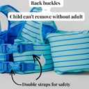 Toddler Swim Vest for Kids 25-50 lbs Puddle Jumper Style Floaties with Wings & Shoulder Straps, Safety Buckle, Learn to Swim Jacket for Boys & Girls 2-7 Years