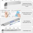 EAONE Magnetic Dry Erase Board for Wall 36 x 24, Double Sided White Board, Silver Aluminum Frame Whiteboard Kit for Office Home School, with 1 Dry Eraser & 4 Magnetic Pins & 5 Multicolor Markers