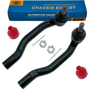 ES800931 ES800930 Front Outer Tie Rod End Kits 2 Pcs For 2013-2018 Toyota Avalon 2012-2017 Camry LEXUS ES300h ES350 Left & Right Automotive Replacement 4546080005 4547039345 Black