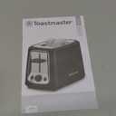 Toastmaster 2-Slice Toaster - Black with Stainless Steel - Kitchen Essential for Sandwich Bread & Breakfast Toast - Toaster with Wide Slots, High Rise Toast Lift & Cool-Touch Exterior