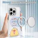 Case for iPhone 15 Pro Max,Don't Touch My Phone Clear Cases,Compatible with MagSafe,Slim Shockproof Magnetic Phone Sleeve Case for Girls Man,Scratch-Resistant Back