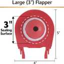 Korky 3070BP Large 3" 2X High Performance Universal Toilet Flapper, Red
