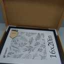 16x20 Picture Frame 4 Pack - Black Solid Wood Poster Photo Frame - Tempered Glass - Woodgrain Series - Room, Office, Gallery, Studio Display - Wall Hanging