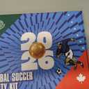 Soccer Fan Gear Set for 2026 World Tournament, Soccer Party Favors Kit with Flag,Scarf, Face Paint, Clapper, Horn&Glasses,Supporter Accessories for Game Day, Sports Event, Gift