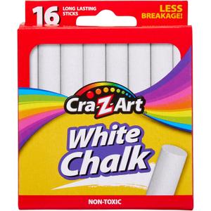 Cra-Z-art White Chalk, 16 Count (10800-48)
