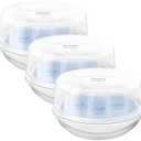Philips AVENT Microwave Steam Sterilizer for Baby Bottles, Pacifiers, Cups and More, SCF281/05 (Pack of 3)