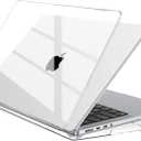 EooCoo Case Compatible with MacBook Pro 14 inch M5 2026 2025-2021 M4 M3 M2 M1 Pro/Max Chip, Crystal Clear Hard Shell, Easy to Install, Sturdy Laptop Protective Cover Case, Transparent