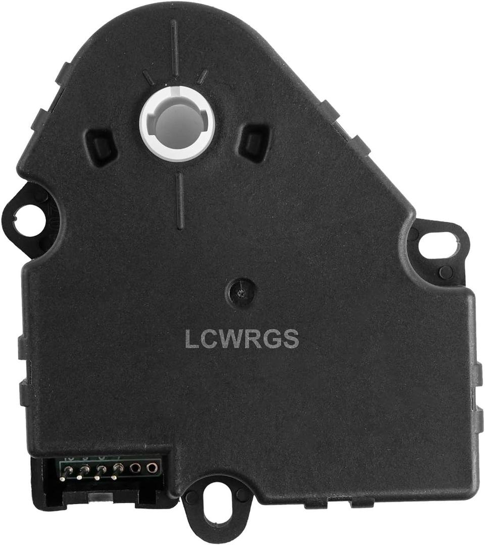 LCWRGS 604-107 HVAC Blend Door Actuator Compatible with Chevy Tahoe, Suburban, Chevy GMC C1500 K1500 Pickup, Monte Carlo, Corvette, Yukon, Pontiac, Buick, Heater Air Door Actuator