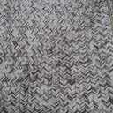 ROYHOME 8x10 Area Rug Machine Washable Rug for Living Room Print Braided Indoor Floor Cover Stain Resistant Non-Slip Farmhouse Solid Printed Textured Carpet for Home Decor, polyester (Linen)