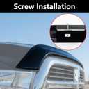 Hood Deflector Hood Protector Compatible with Dodge Ram 2500/3500 2018 2017 2016 2015 2014 2013 2012 2011 2010 Gloss Black Hood Protector Bug Deflector Stone Guard