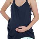 Active Maternity mini Dress Romper with Breezy Comfort Designed for Pregnant Women Perfect for Postpartum and Everyday Wear (Black, M)