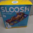 SLOOSH Inflatable Pool Floats Lounger - XL Fabric Covered Pool Mat Floaties for Adults, Ultra Comfort Water Floating Lounger with Headrest for Beach Lake Swimming Pool Float Raft 68"X34"