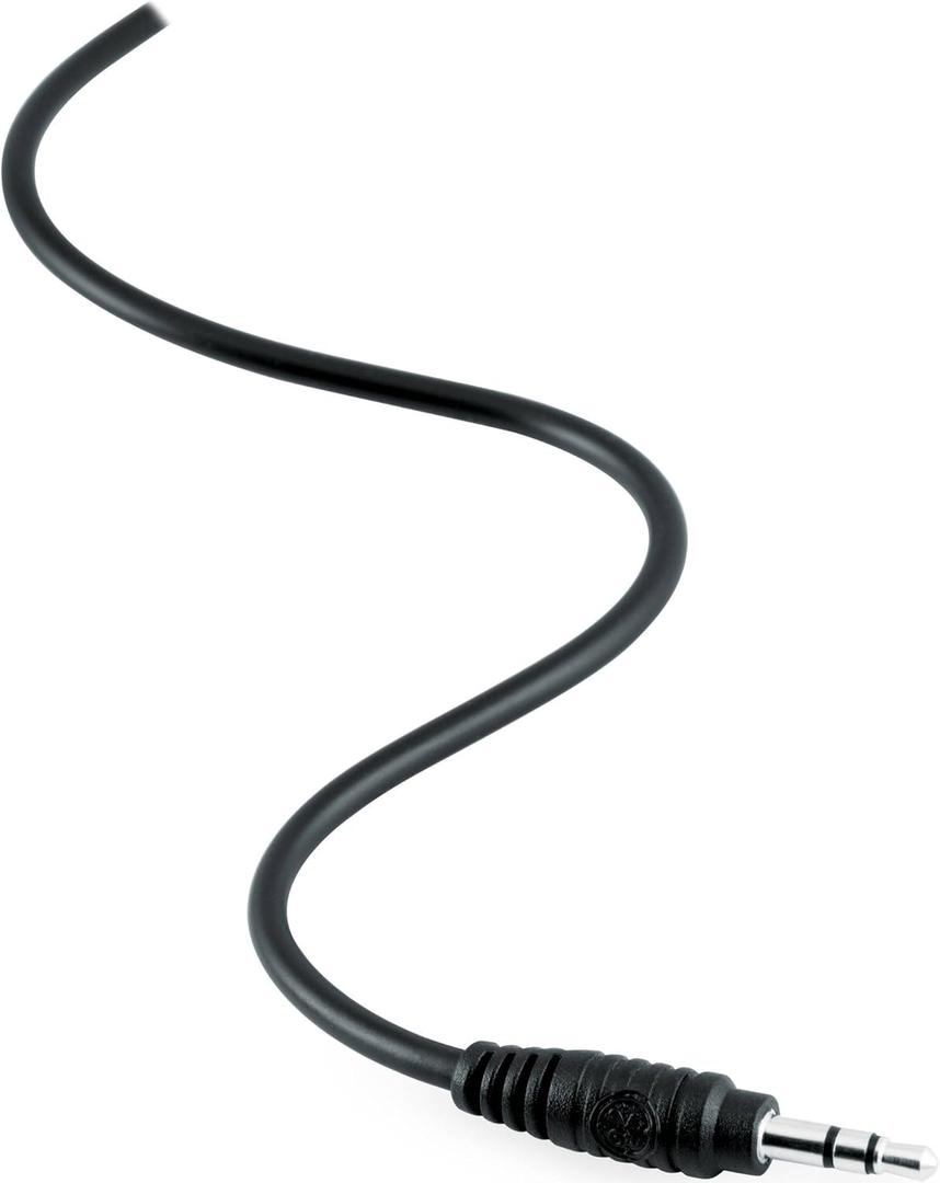 GE 3.5mm Auxiliary Audio Cable 6ft, Black, 33572 (1 Pack)