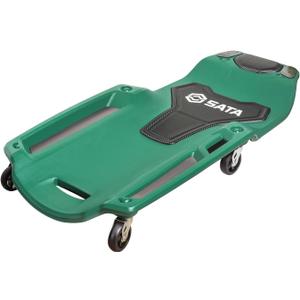 SATA 40 Creeper with Magnetic Trays with Padded Headrest, 286lbs Capacity Shop Creeper with Durable Casters