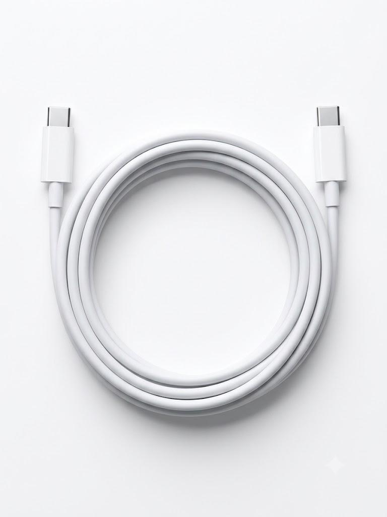 2-Pack BANDSMITH 10ft (118in) USB-C to USB-C Cable – Fast Charging & High-Speed Data Sync, Durable White Charging Cord